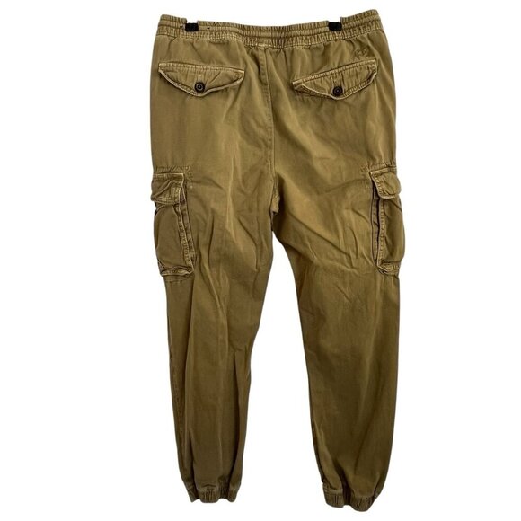 American Eagle Outfitters Mens M Jogger Khaki Tan Cargo Pants Grunge Gorpcore - Picture 2 of 15